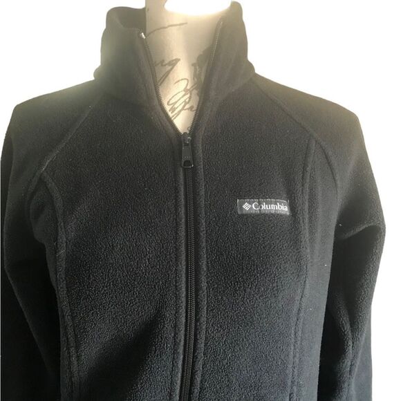 Columbia women’s size small black turtleneck fleece jacket - Picture 2 of 9